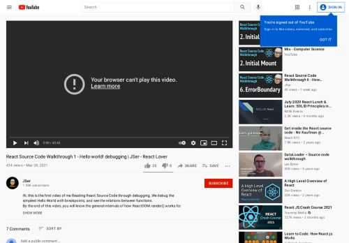 Hi, this is the first video of me Reading React Source Code through debugging,.We debug the simplest Hello World with breakpoints, and see the relations betw...