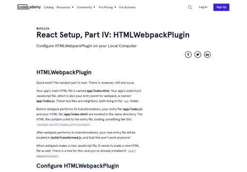 Configure HTMLWebpackPlugin on your Local Computer