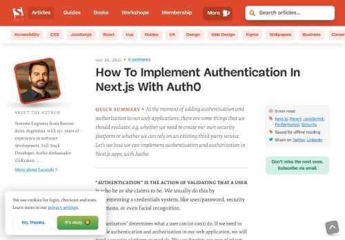 A step-by-step tutorial on adding authentication and authorization to your Next.js apps, with Auth0. We’ll be using a Next.js SDK to connect our application to the Auth0 API and will create the dynamic API route for React.