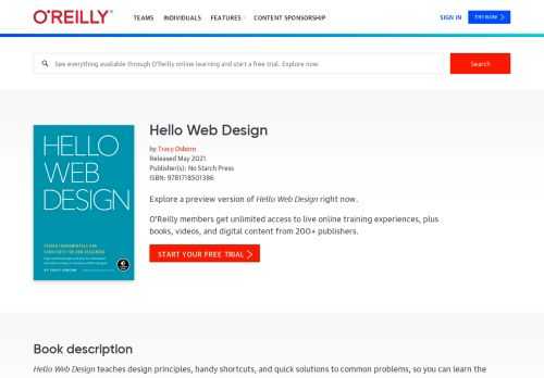 Hello Web Design teaches design principles, handy shortcuts, and quick solutions to common problems, so you can learn the fundamentals of design and get ahead in your career. Using real-world …  - Selection from Hello Web Design [Book]