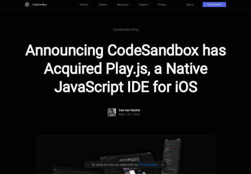 We're super excited to announce that CodeSandbox has acquired play.js! On top of that, we're making play.js free and integrated with CodeSandbox. This is our first step to mobile-first development.