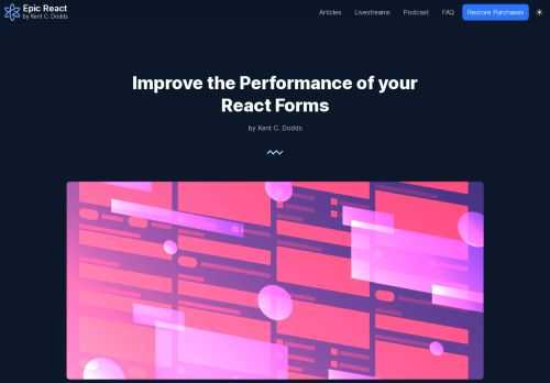 Forms can get slow pretty fast. Let's explore how state colocation can keep our React forms fast.