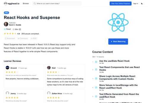 React Suspense has been released in React 16.6.0 (React.lazy support only) and React Hooks is stable in 16.8.0! Let's see how we can use these and more features of React together to write simpler React components.