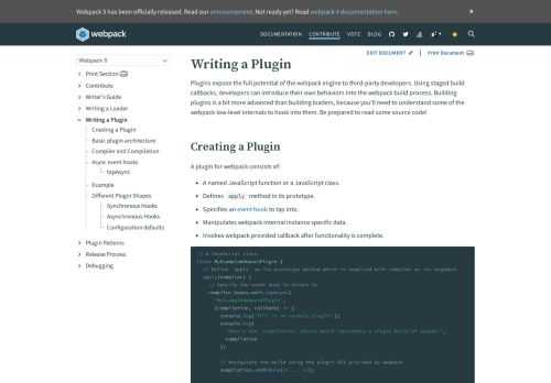 webpack is a module bundler. Its main purpose is to bundle JavaScript files for usage in a browser, yet it is also capable of transforming, bundling, or packaging just about any resource or asset.