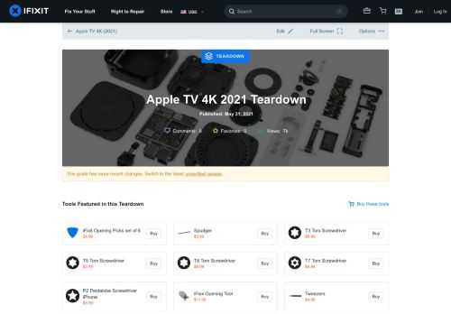 Teardown of the all-new Siri Remote, and the spec-bumped Apple TV with which it's paired. Published May 30, 2021.