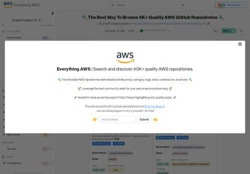 Everything AWS - Search and discover the best AWS repositories on GitHub