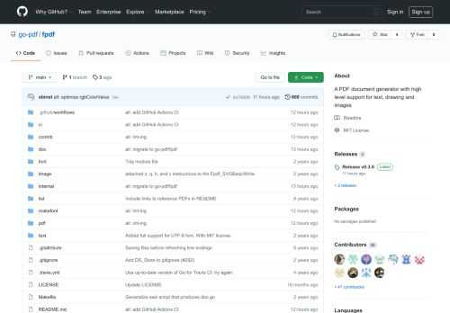 A PDF document generator with high level support for text, drawing and images - go-pdf/fpdf