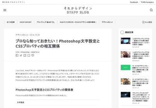 「ウェブサイト」をプラットフォームとして、企業や商品、サービスのブランドをつくる会社「それからデザイン」が運営するブログ。制作のプロセスやその中で学んだこと、クリエイティブへのこだわり、トレンドやTIPSなどを毎週更新。