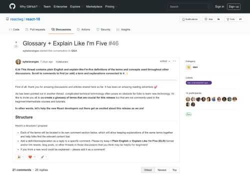 Glossary + Explain Like I'm Five