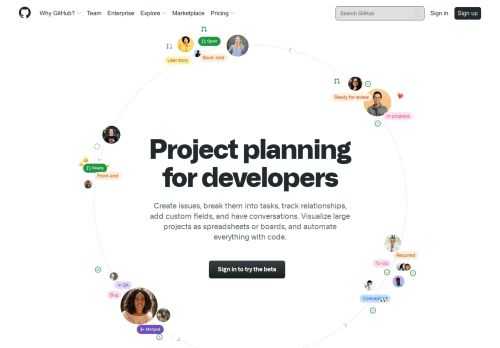 Give your developers flexible features for project management that adapts to any team, project, and workflow—all alongside your code.