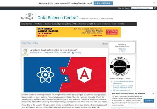 When it comes to choosing the right JavaScript framework for developing an exceptional web application, developers have many options. These include Angular, R…