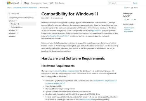 Learn how to enable your apps are compatible for Windows 11