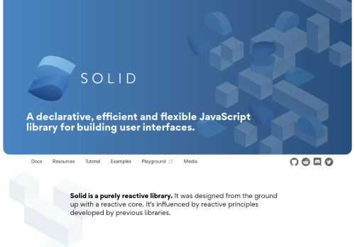A declarative, efficient and flexible JavaScript library for building user interfaces.