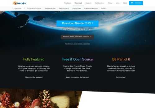 Home of the Blender project - Free and Open 3D Creation Software