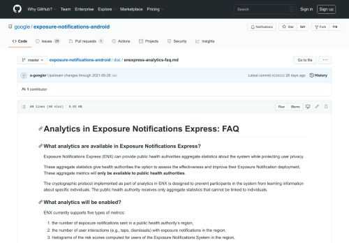 Exposure Notifications Android Reference Design. Contribute to google/exposure-notifications-android development by creating an account on GitHub.