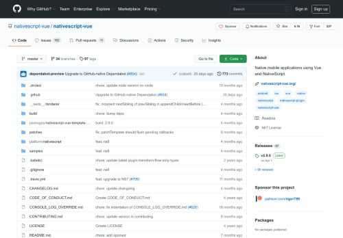 Native mobile applications using Vue and NativeScript. - nativescript-vue/nativescript-vue