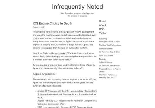 A deep dive into the arguments offered by Apple and others to defend a lack of browser engine choice on iOS. Instead of raising the security floor, Apple has set a cap whilst breeding a monoculture that ensures all iOS browsers are vulnerable to identical attacks, no matter whose icon is on the home screen.