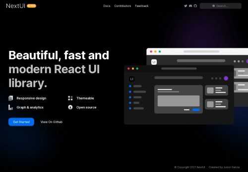 Beautiful, fast, modern React UI Library