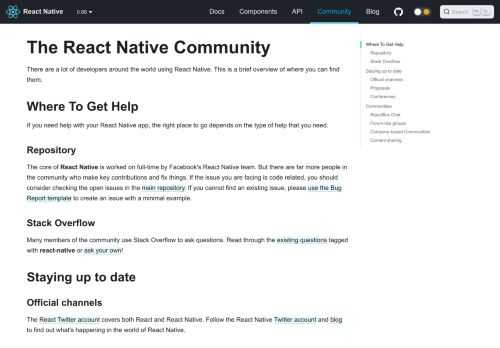 The React Native Community