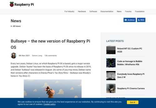 Every two years, Debian Linux, on which Raspberry Pi OS is based, gets a major upgrade. 'Bullseye' is named after Woody's horse in Toy Story 2