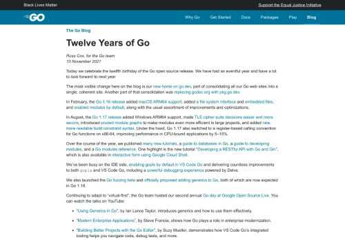 Go is an open source programming language that makes it easy to build simple, reliable, and efficient software.