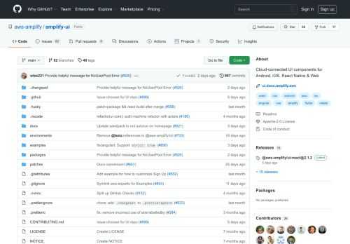Cloud-connected UI components for Android, iOS, React Native & Web - GitHub - aws-amplify/amplify-ui: Cloud-connected UI components for Android, iOS, React Native & Web