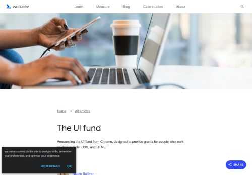 Announcing the UI fund from Chrome, designed to provide grants for people who work on design tools, CSS, and HTML. 