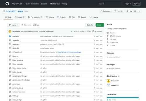 Golang Genetic Algorithm. Contribute to tomcraven/goga development by creating an account on GitHub.
