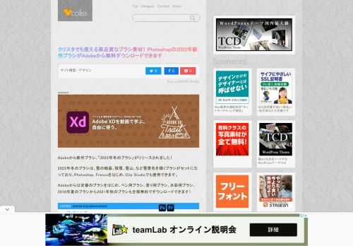 Adobeから新作ブラシ、「2022年冬のブラシ」がリリースされました！...