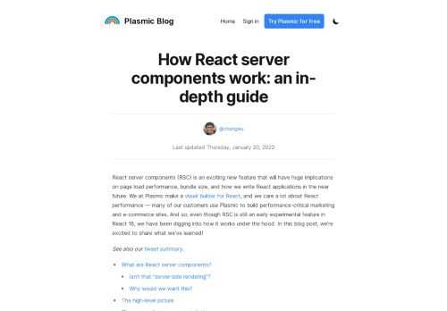 A deep dive exploration of React server components under the hood.