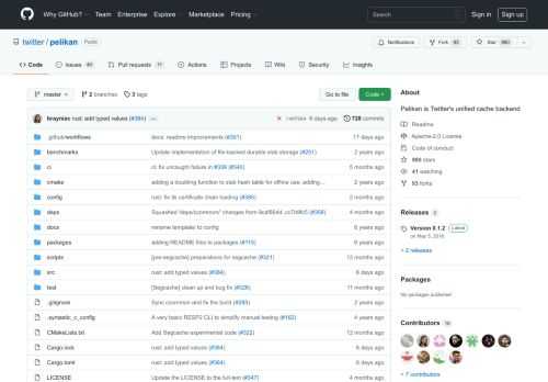 Pelikan is Twitter's unified cache backend. Contribute to twitter/pelikan development by creating an account on GitHub.