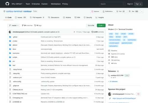 Modern C++ Terminal Emulator. Contribute to contour-terminal/contour development by creating an account on GitHub.