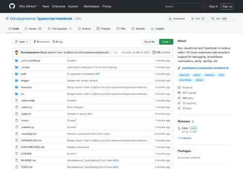 Run JavaScript and TypeScript in node.js within VS Code notebooks with excellent support for debugging, tensorflowjs visulizations, plotly, danfojs, etc - GitHub - DonJayamanne/typescript-notebook: Run JavaScript and TypeScript in node.js within VS Code notebooks with excellent support for debugging, tensorflowjs visulizations, plotly, danfojs, etc