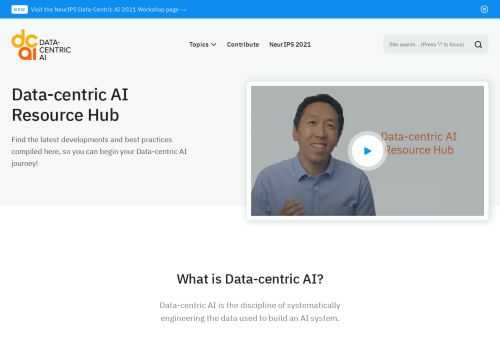 Find the latest developments and best practices compiled here, so you can begin your Data-centric AI journey!