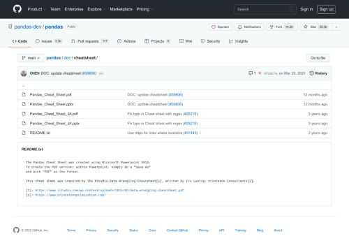 Flexible and powerful data analysis / manipulation library for Python, providing labeled data structures similar to R data.frame objects, statistical functions, and much more - pandas/doc/cheatsheet at main · pandas-dev/pandas