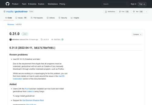 WebDriver for Firefox. Contribute to mozilla/geckodriver development by creating an account on GitHub.