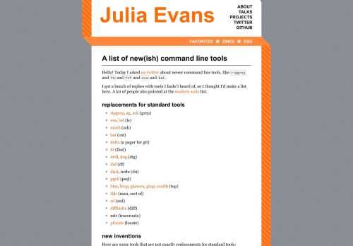 A list of new(ish) command line tools