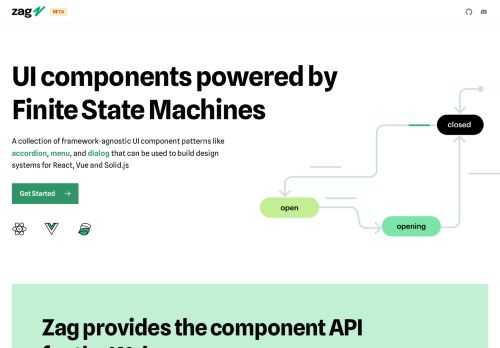 State machines for accessible, interactive and performant UI components