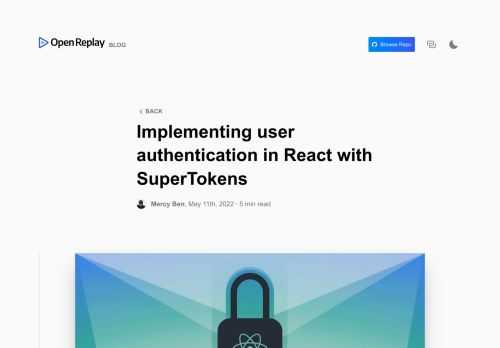 A developer's first easy way to implement authentication for React