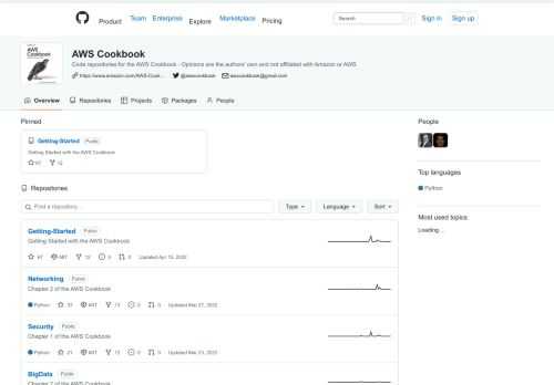 Code repositories for the AWS Cookbook - Opinions are the authors' own and not affiliated with Amazon or AWS - AWS Cookbook