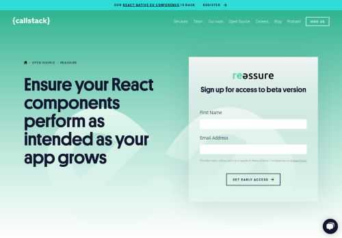 Meet Reassure, an Open Source tool for measuring performance regression of React components in your apps.