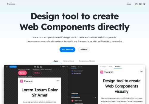 Open-source visual editor to create and maintain Web Components