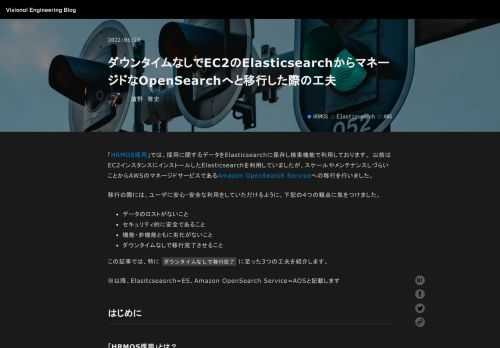「HRMOS採用」では、採用に関するデータをElasticsearchに保存し検索機能で利用しております。 以前はEC2インスタンスにインストールしたElasticsearchを利用していましたが、スケ