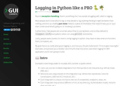 I'll show you what good logging is with real-life examples. Most people don't know what to log, so they end up creating just noise.