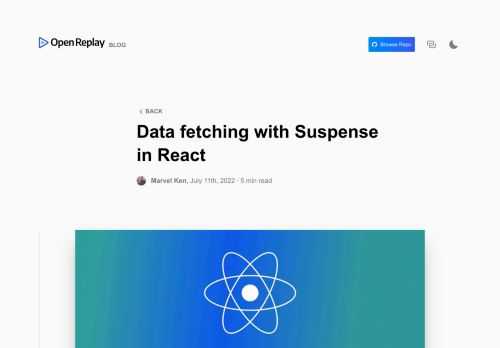 Use the new Suspense technique for simpler data fetching
