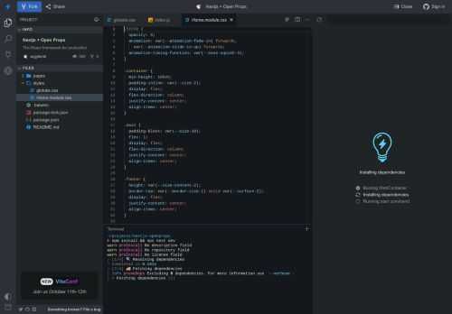 The React framework for production.