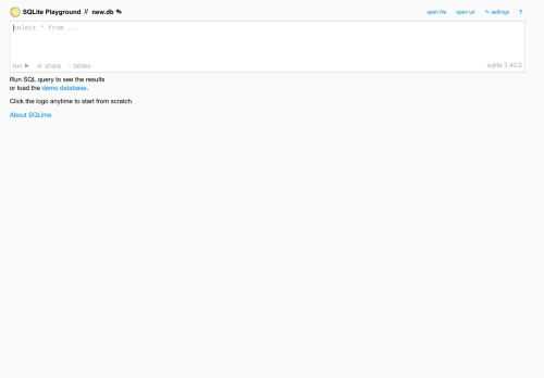 SQLime is an online SQLite playground for debugging and sharing SQL snippets.